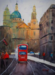 London bus, Aquarell 32x42 cm, 115 Euro ungerahmt