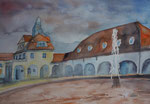 Bad Nauheim Sprudelhof II, 35x49 cm 160 Euro ohne Rahmen