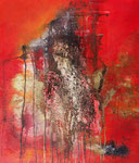 Konstruktion versus Destruktion Acryl 60x70 cm, 50 €