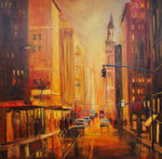 Manhattan, Öl 80x80 cm, vergeben