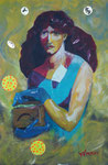Pandora, Acryl auf Leinwand  35x52  cm, 230 Euro