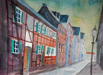 Dorf im Ahrtal, 56x76 cm, 220 Euro ohne Rahmen, Kursarbeit Andreas Mattern