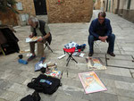 Tom und Bernd in der Gasse in Alcudia 