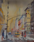 rainy day in New York 40x50 cm 220 Euro ohne Rahmen