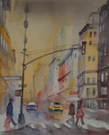 rainy day in New York 40x50 cm 220 Euro ohne Rahmen
