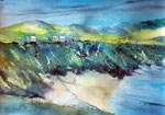 Irland, Dinge Pensinsula Aquarell-Mischtechnik 36x51 cm 180 Euro ohne Rahmen