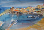 Castellanmare del Golfo, Hafen, 35x50 cm 140 Euro ohne Rahmen