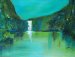 stilles Wasser, Acryl auf Keilr. 60x80 cm 190 Euro
