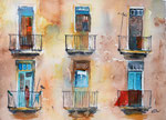 Hausansicht Havanna , 30x40 cm, 130 Euro ohne Rahmen