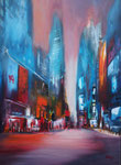 Stadtimpressionen, Mischtechnik auf Keilr. 60x80 cm, 250 Euro