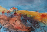 einsames Haus, 30x40 cm, 70 Euro ohne Rahmen