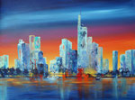 FfM, Eiserner Steg, Acryl auf Keilr. 60x80 cm Kursarb. B. Klimmer, 250 Euro
