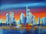 FfM, Eiserner Steg, Acryl auf Keilr. 60x80 cm Kursarb. B. Klimmer, 250 Euro