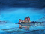 Eilean Donan Castle, Schottland,  Aquarell, 46x61 cm, 210 Euro ohne Rahmen