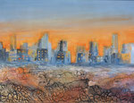Sun city, Mischtechnik auf Keilrahmen 60x80 cm, 330 Euro