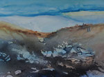 Gesteinsformationen, 30x40 cm, 150 Euro ohne Rahmen, Kursarbeit B. Klimmer