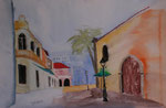 Stadtszene in La Laguna, 31x45 cm 60 Euro unger. 