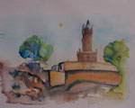 Studie II, Wilhelmsturm, 38x56 cm 80 Euro unger. 