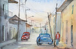 Kuba, Dorfszene, 36x51 cm, 165 Euro ohne Rahmen