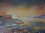 still ruht der See, Aquarell-Mischtechnik 56x76 cm 240 Euro ohne Rahmen