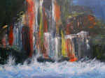 Los Organos, La Gomera, Acryl auf Keilrahmen, 60x80 cm Kursarbeit P. Seharsch 160 Euro