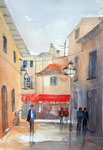 Alcudia Mallorca, 36x51 cm, 145 Euro ungerahmt, plein air gemalt 