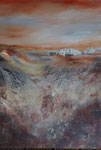 Dorf am Abgrund, Mischtechnik auf Keilrahmen 60x80 cm, 290Euro