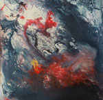 im Nebel, Mischtechnik 40x40 cm, 70 Euro