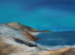 karge Küstenlandschaft, Acryl 60x80 cm, Kursarb. B. Klimmer 190 Euro