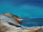 karge Küstenlandschaft, Acryl 60x80 cm, Kursarb. B. Klimmer 190 Euro