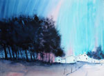 Magic light, Acryl auf Aquarellpapier, 58x76 cm, 220 Euro ohne Rahmen