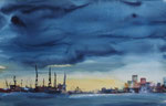 Regen zieht auf 31x41 cm, 130 Euro