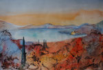 See am Abend, 20x30 cm, 75 Euro ohne Rahmen