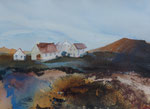 Cottages, Aquarell 30x40 cm, Kursarbeit B. KLimmer 90 Euro