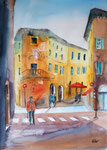 Florenz, Stadtszene, Aquarell 36x51, 160 Euro ohne Rahmen