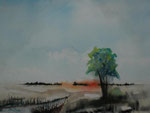 Stimmungsbild am Wiessensee, 30x40 cm 65 Euro unger. 