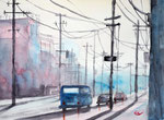 Electricity, 36x48 cm, nach einem Bild von Thomas W. Schaller, 150 Euro ohne Rahmen