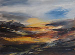 karge Landschaft, Acryl auf Keilrahmen, 60x80 cm, Kursarbeit P. Seharsch 180 Euro