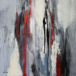 Akzente, Acryl auf Keilrahmen, 80x80 cm, Kursarbeit P. Seharsch, 190 Euro