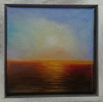 Sunset - 10 x 10  Öl auf Leinwand gerahmt - verkauft
