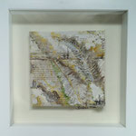 Serie weiß - Mischtechnik auf Leinwand im Glasrahmen 30 x 30 - 50,- Euro