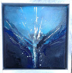 Ursprung - 15 x 15 Acryl  auf Leinwand im Schattenfugenrahmen  45,- Euro
