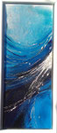 Dynamics blau - 20 x 50 - Acryl auf Leinwand im Schattenfugenrahmen - 100,- Euro
