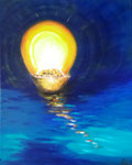 Meditation - 40 x 50 - Acryl auf Leinwand im Schattenfugenrahmen - (verkauft)