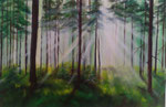 Black Forest - 60 x 80 - Acryl auf Leinwand im Schattenfugenrahmen - 450,-