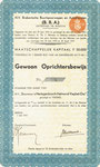 BBA 1937  gewoon oprichtersbewijs 