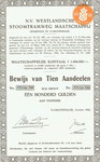 WSM 1942 aandeel f 10 x 100,00