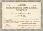 NBDS 1884 bewijs van uitgestelde rente - coupon 18