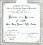 GOSM 1885 aandeel f 250,00
