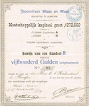 M&W 1901 aandeel B f 500,00